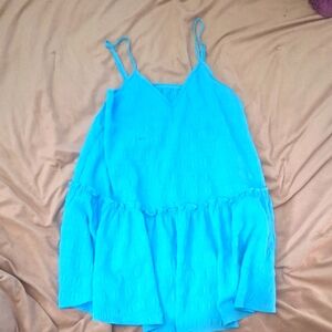 Blue spagettie strap summer dress